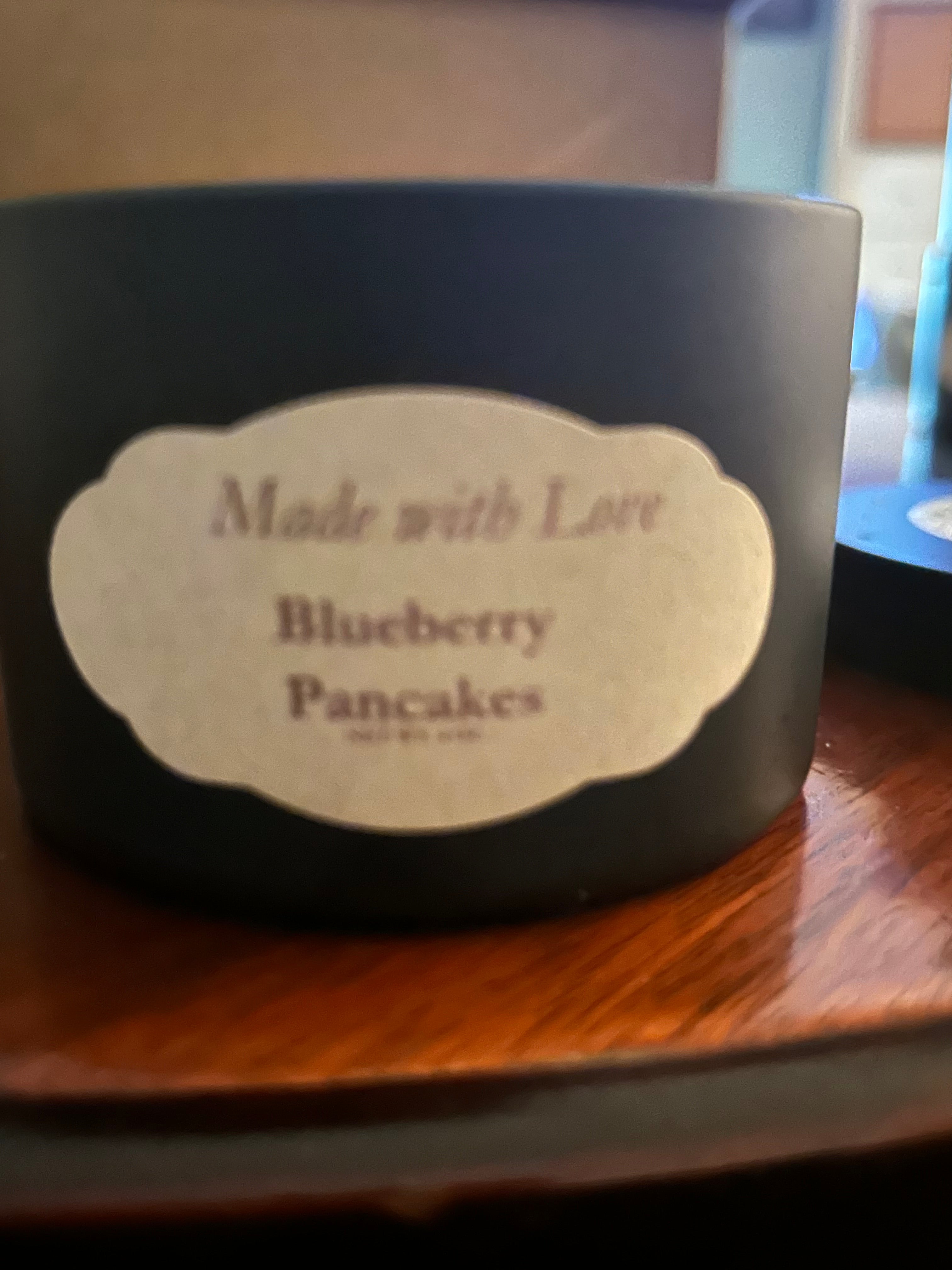 Blueberry pancake candle